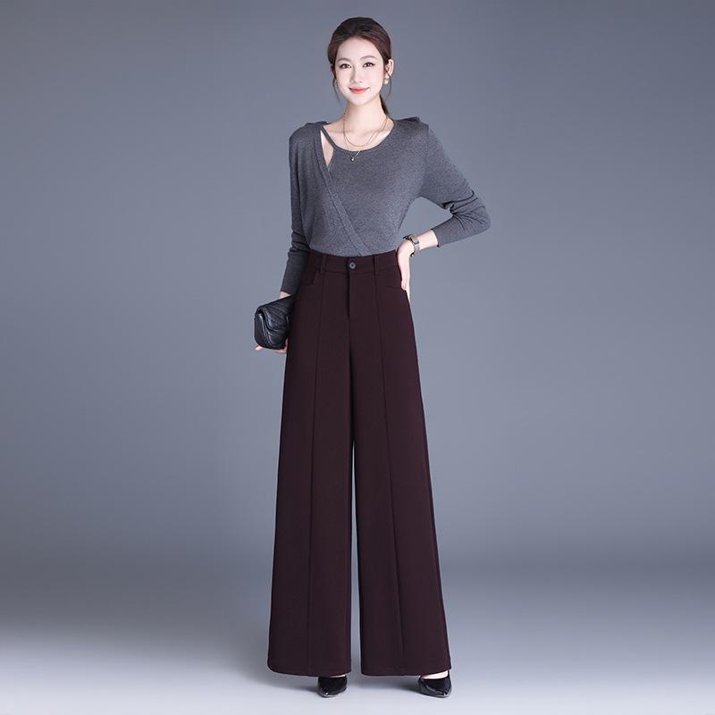 2026 Spring/Summer Women's Loose Wide-Leg Straight Pants