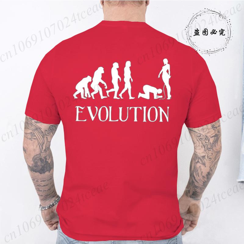 T-Shirts for Men Women Summer Fashion Loose Tee Shirt Clothes O Neck Short Sleeve T Shirt Clothing Funny BDSM Evolution T-Shirts