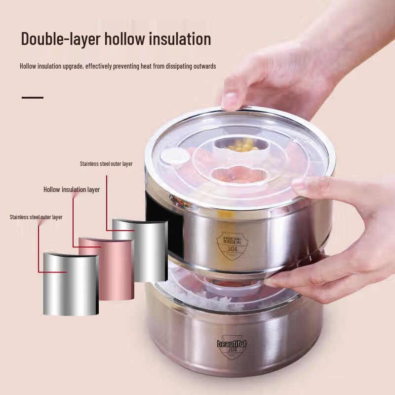 You Shu 304 Stainless Steel Insulated Multi-layer Lunch Box