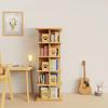 Solid Wood 360-Degree Rotating Kids Bookshelf
