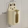 Wall Mounted Tissue Box Aesthetic Cartoon Design Napkin Holder for Bathroom Kitchen Home Decoration