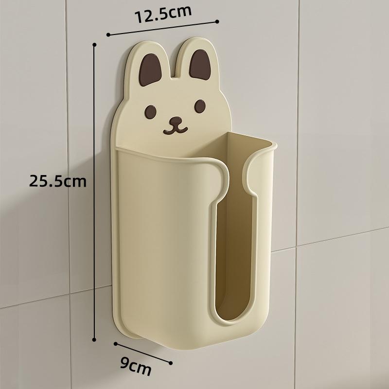 Wall Mounted Tissue Box Aesthetic Cartoon Design Napkin Holder for Bathroom Kitchen Home Decoration