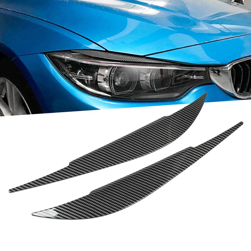 1Pair Headlight Eyebrow Colorfast Rugged Stylish  ive Headlight Eyelids Cover for 4 Series F32 F33 F36