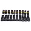 10 Kits 2 Pin Way Sealed Waterproof Electrical Wire Connector Plug Car Auto Sets