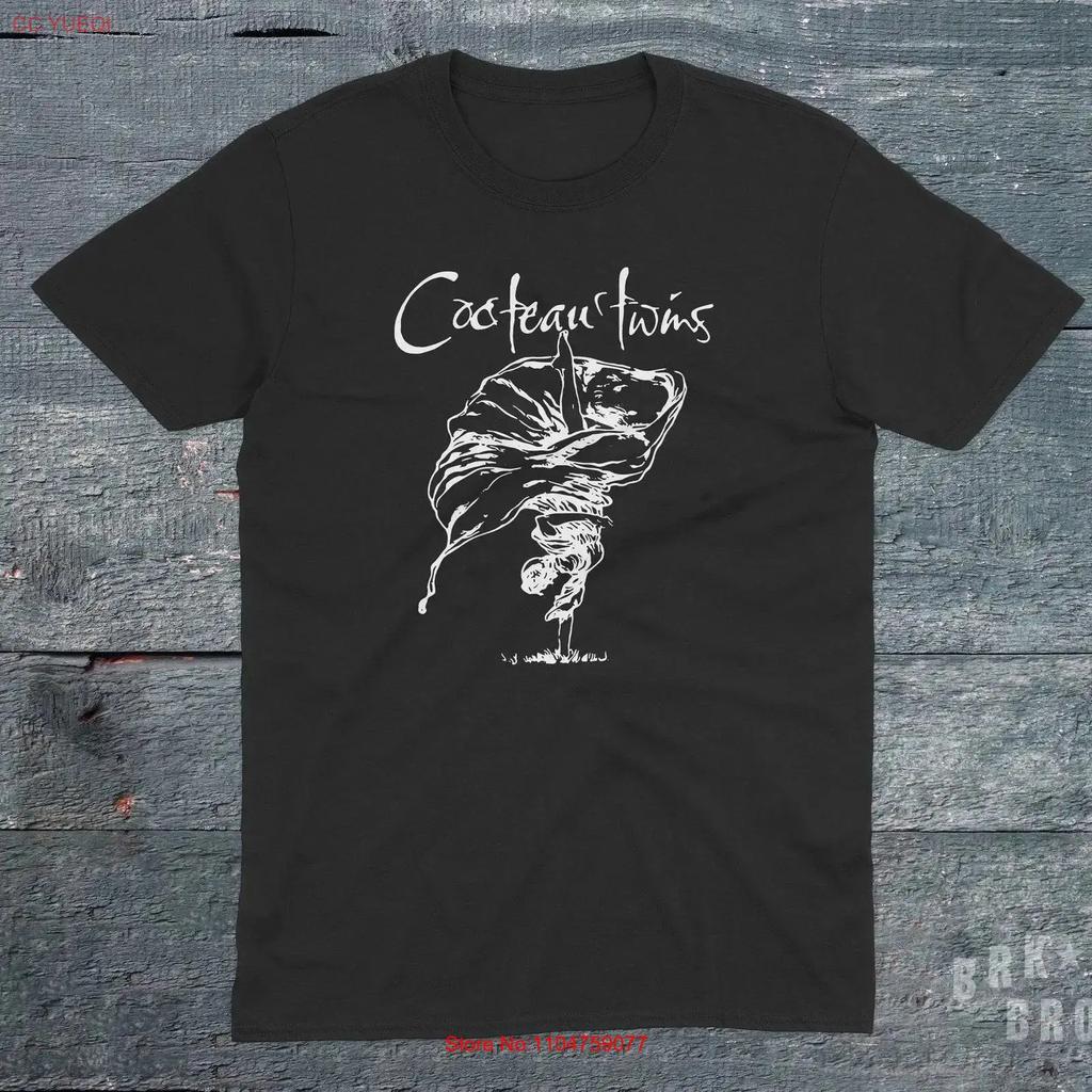 Cocteau Twins T Shirt Alternative Rock Band Black Lullabies Vintage Art Print Vintage Washed Soft Breathable Casual Stretched