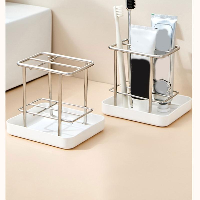 Toothbrush And Toothpaste Stand With Quick Drying Designs For Keeping Bathroom Clean And Tidying