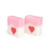 Artistic Strawberry Cheese Color Facial Cleansing Soap: Exquisite Handmade Design for Global Appeal