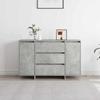 Sideboard Concrete Grey 120 x 41 x 75 cm Particleboard