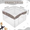 Dog Playpen Mesh Top Lid Fits for 36 Inch 4 Panels Regular Square Plastic Exercise Pet Pen, Breathable Pet Playpen Shade Cover for Dog Crate Pad ,