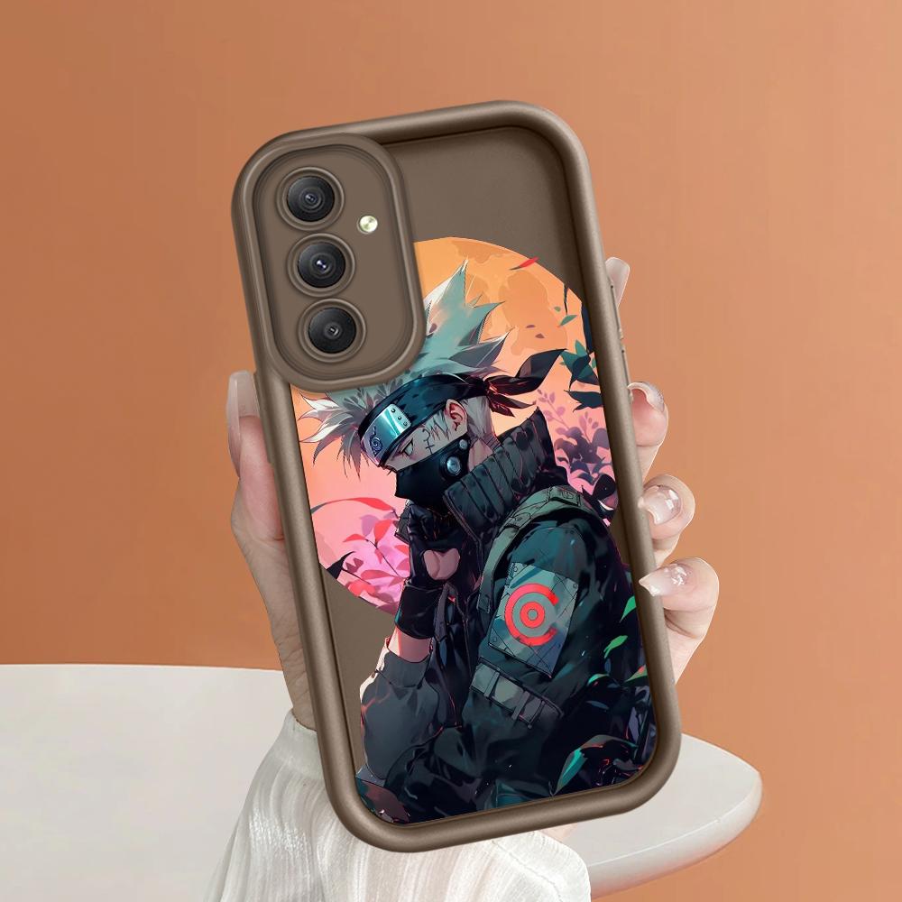 

Мягкий силиконовый квадратный чехол с рисунком лестницы для телефона, полное покрытие, противоударный защитный резиновый чехол для камеры для Samsung Samsung F54 5G коричневый