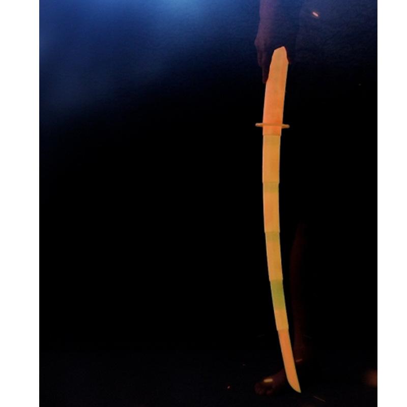 

Декоративный стиль Японский меч Ноктилюцентный Телескопический Катана Меч-игрушка в подарок жёлтый