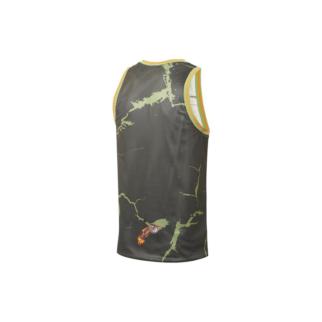 Li Ning Badfive Basketball Jersey Unisex Gray Green AAYS469-1