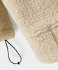 Dimitri Black Balaclava Slash Hood Zip-Up_Sherpa Fleece Beige