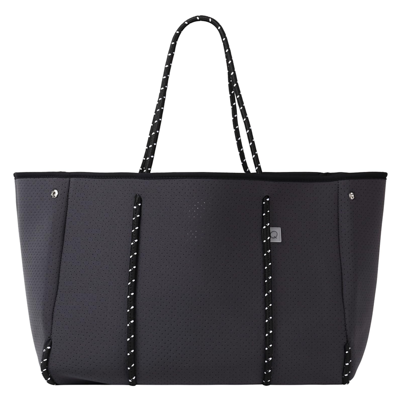

[qbag paris] Neoprene Large Size Tote Bag Lightweight Washable A4 (gray paris)