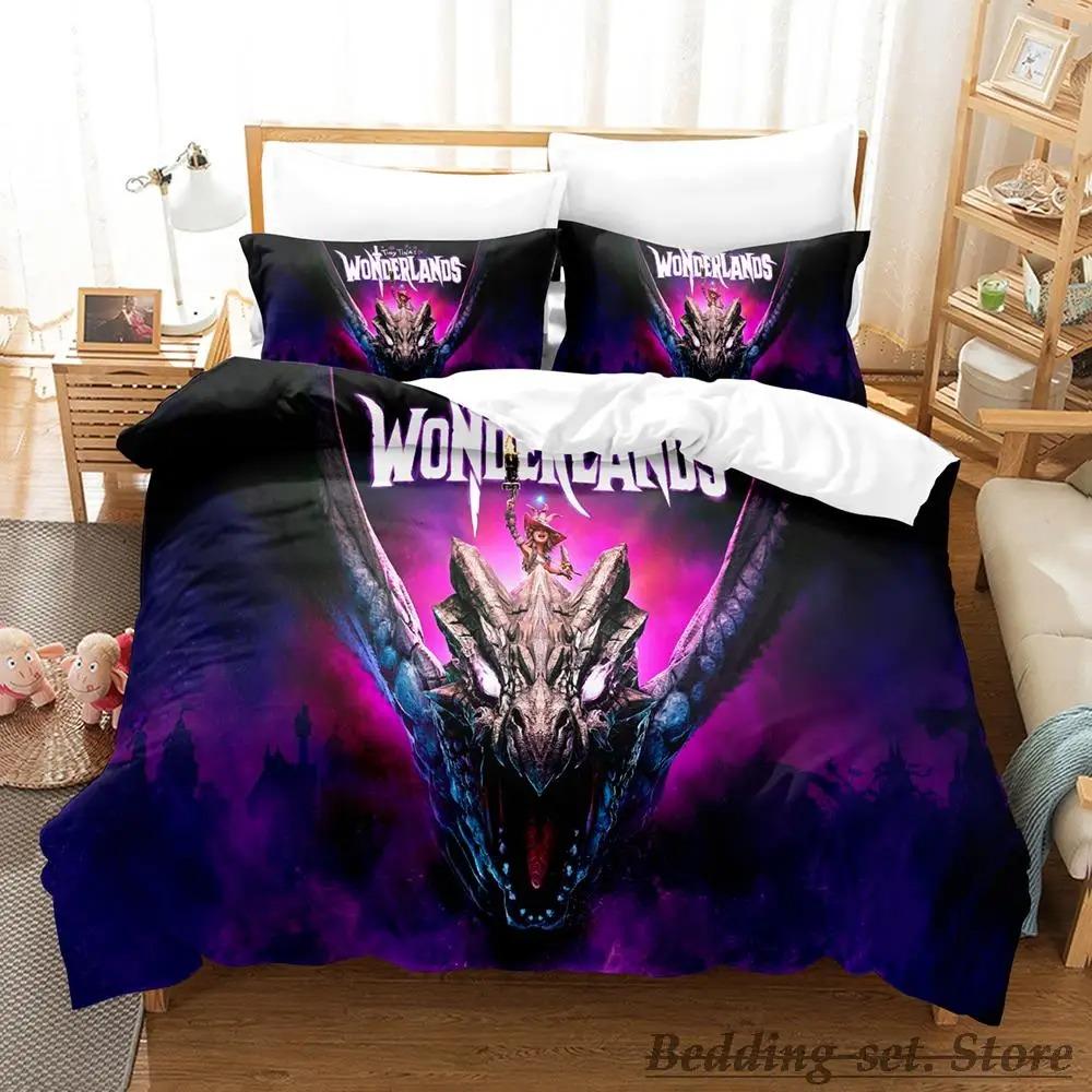 Game Tiny Tina's Wonderlands Bedding Set Single Twin Full Queen King Size Bed Set Adult Kid Bedroom Duvetcover Sets Anime