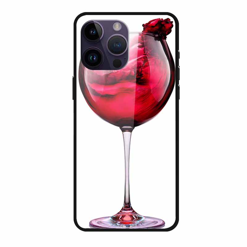 Tempered Glass Case For iphone 15 Pro Max Case Hard Glass Back Cover Soft TPU Bumper For iphone 16 Pro Max Phone Case 16Pro Max