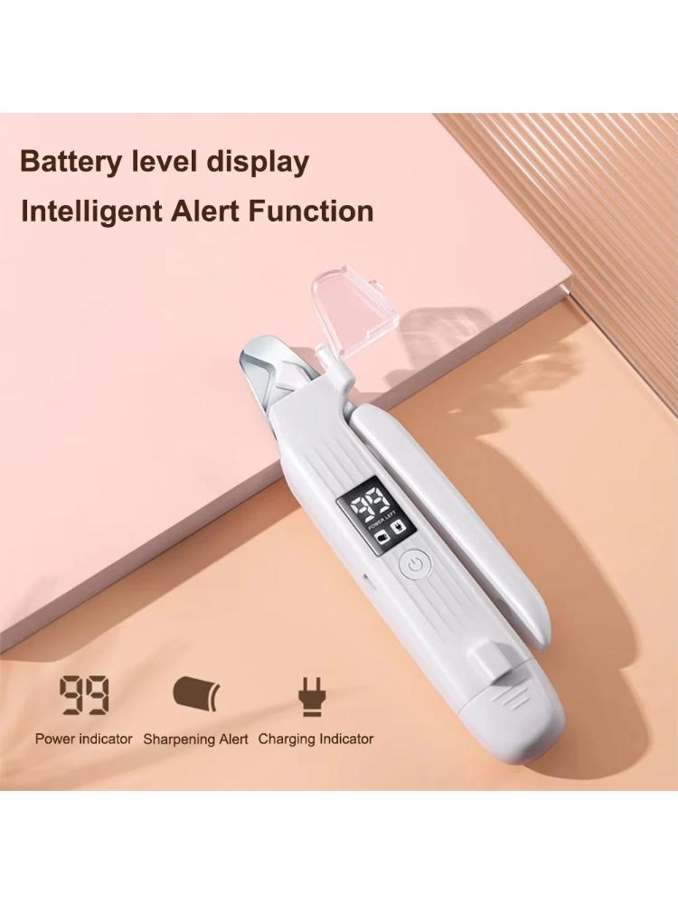 2 in 1 Electric Pet Nail Trimmer with LED Lights Pet Nail Grinder Dog Nail Trimmer and Grinder for Small Medium Large Dogs/Cats