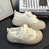 0 Cream Velcro Little White Shoes Women's Spring New Ugly Cute Niche Big Head Shoes