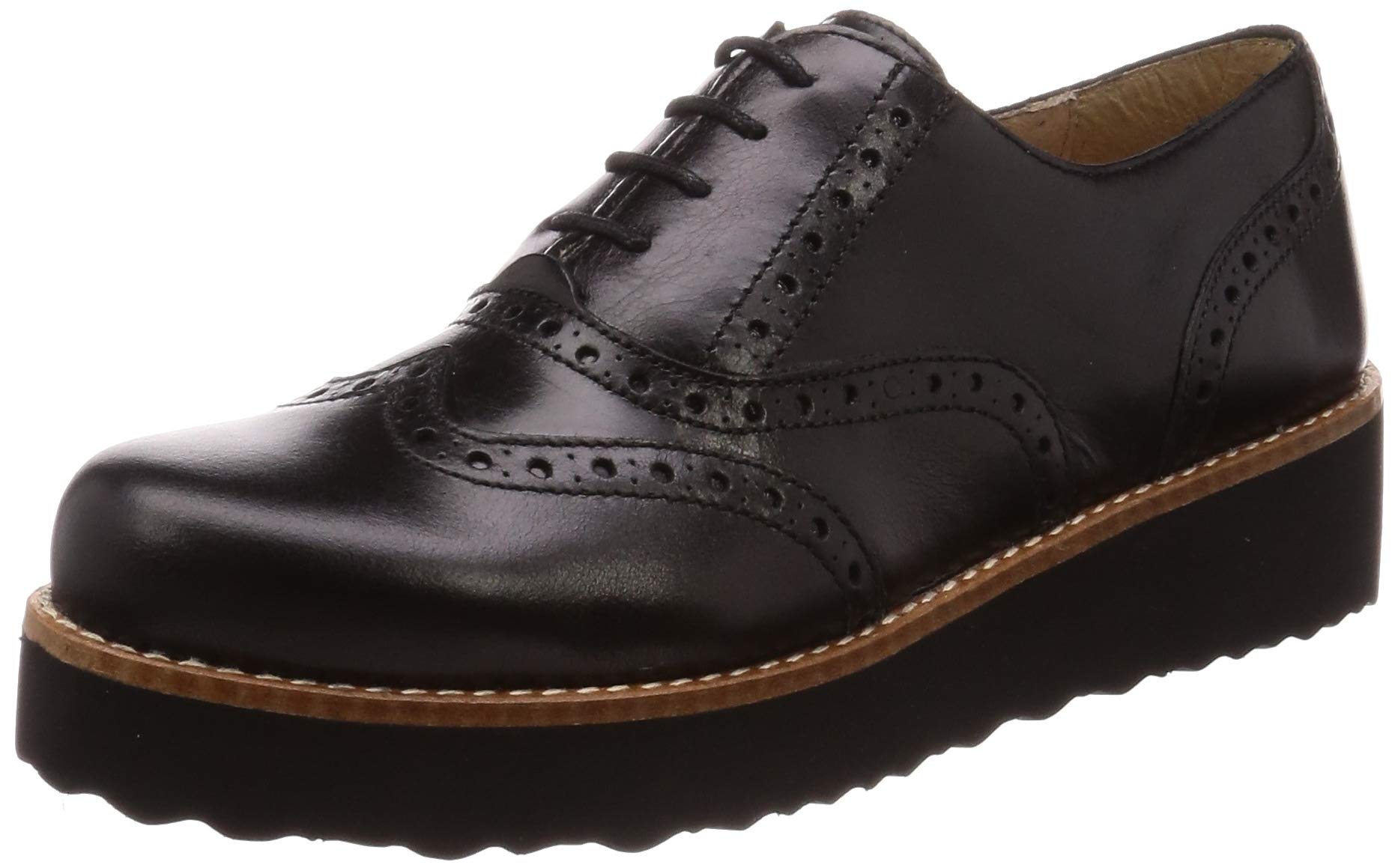 

Женские лоферы Bontre Platform Oxford, размер 2E, черные, 24,5 см, чёрный