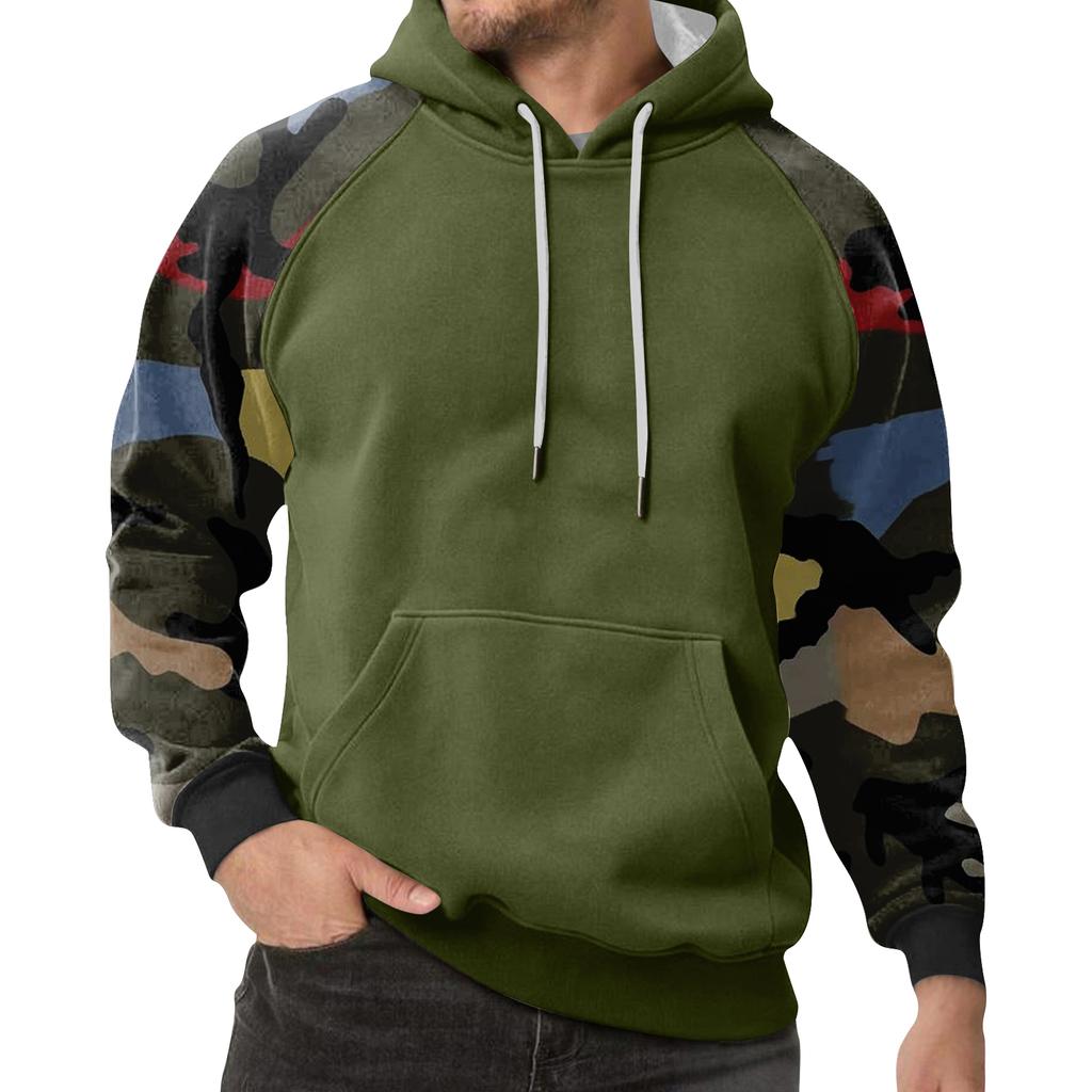 Men's Camouflage Sweatshirt Hoodie Men's Sports Large Size Casual Sweatshirt