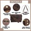 Pánská 18palcová Retro Buffalo Hunter Leather Laptop Messenger Bag Kancelářský kufřík