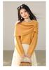 2026 Autumn Women's Wool Shawl Sweater: New Year Hollow Knit
