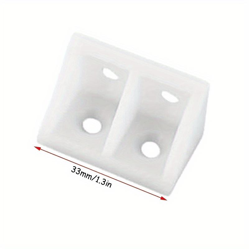 12pcs Corner Bracket Nylon Plastic Thickened Furniture Closet Right Angle 90 Degree Connecting Fittings Corner Code
