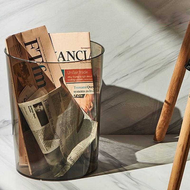 Transparante Prullenbak Zonder Deksel Afvalbak Thuis Kantoor Bureau Afval Afvalcontainer Afvalmand Keuken Vuilnisbak