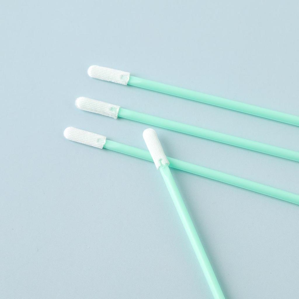 626B Tozsuz Sünger Çubuklar - Tarayıcılar ve Mikro Cihazlar için 100 Düz Yuvarlak Başlı Temizleme Çubuğu