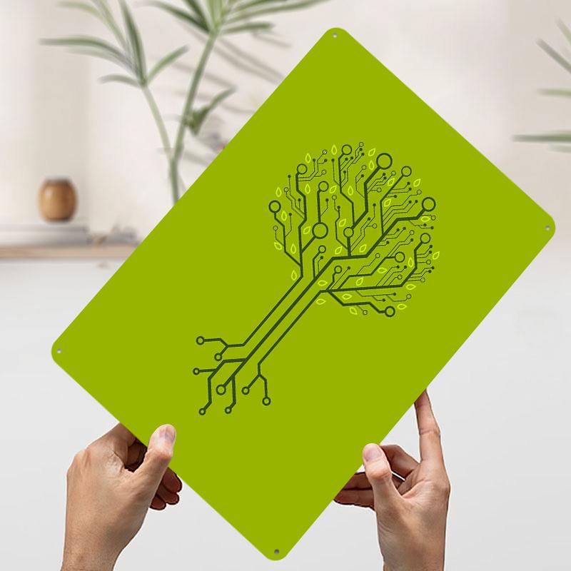 

Circuit of Nature Metal Poster Customized Wall Art Retro Vintage Tinplate Signs for Bathroom Decor Decoration Home Man Cave Room 20x30cm（7.8x11.8inch）