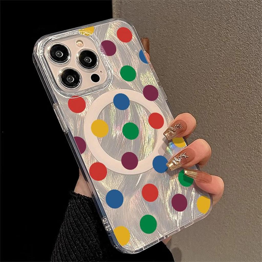 For Apple Magnetic Phone Case Ins Cute Personality for Apple Magnetic Phone Case Magsafe Magnetic Head Ring