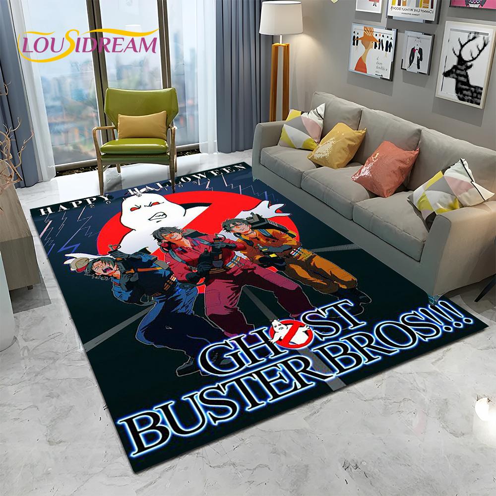 Horror Movie G-Ghostbusters Cartoon Carpet Rug for Home Living Room Bedroom Sofa Doormat Decor,Kid  Area Rug Non-slip Floor Mat