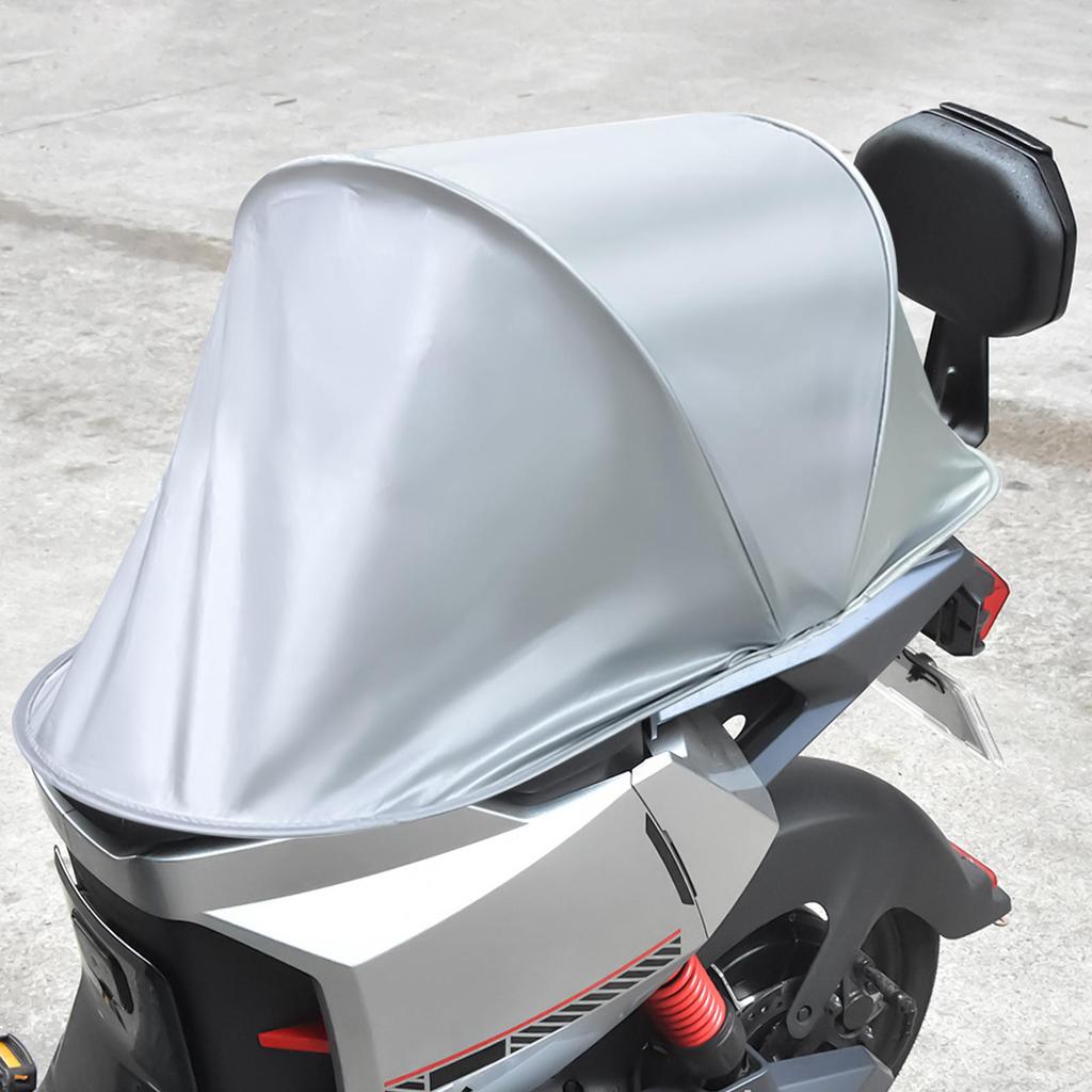 Motorcycle Seat Sun Shade Rain Cover for Scooters Anti-Slip Foldable Protector Waterproof for Street Scooter Dirt Touring Atv