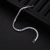 New Luxury Gold Silver Color on Hand Princess Bracelet Bangle for Women Anniversary Gift Jewelry