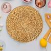Round Table Mats Durable Home Rustic Decorative Heat Resistant Pads Woven Placemats for Tea Pot Party Cooking Wedding Hotel