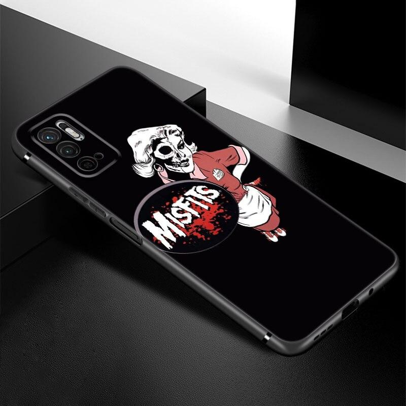The Misfits Glenn Danzig Phone Case For Xiaomi Redmi Note 7 8 8T 9 9S 10 10S 10T 11 11S 4G 11E 11T Pro 5G Soft TPU Black Cover