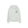 Basic Mega Sweatshirts Men's Gray Hooded Moderate Cardigan 3ATRB0334-43MGL
