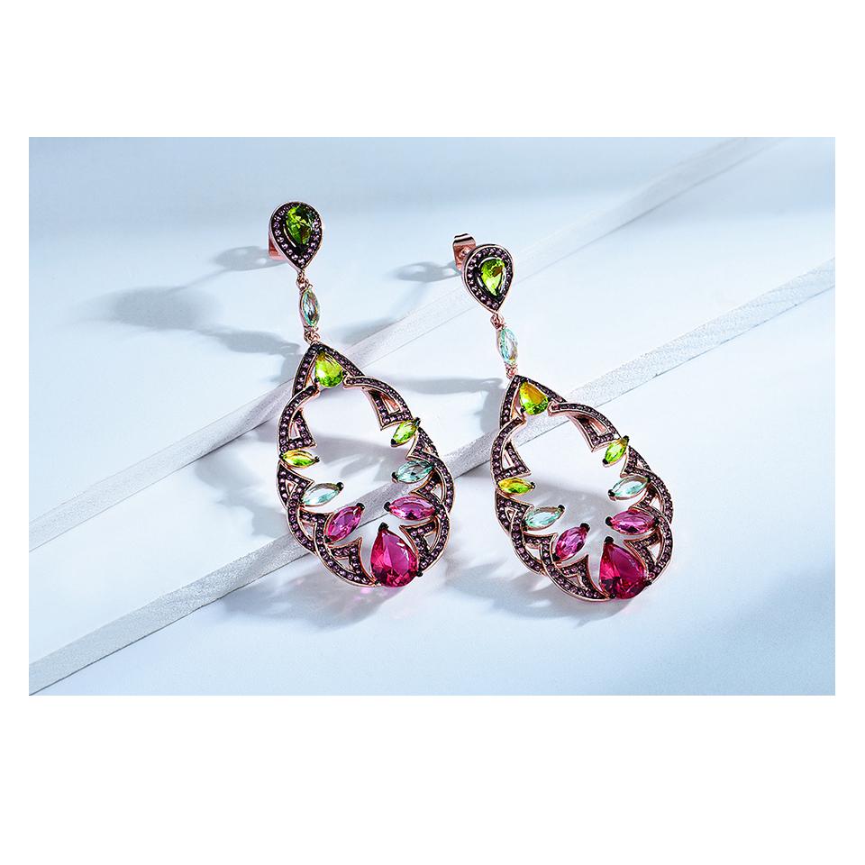 Umcho Dorp-Ohrringe im Urlaubsstil, 925er Sterlingsilber, baumelnde Ohrringe, Schmuckgeschenke für Jahrestage, Geburtstage und Valentinstag