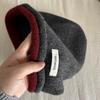 Pure Wool Pile Hat for Men and Women Loose Version Stretch Knitted Cold Hat European and American Style Double Sided Hat