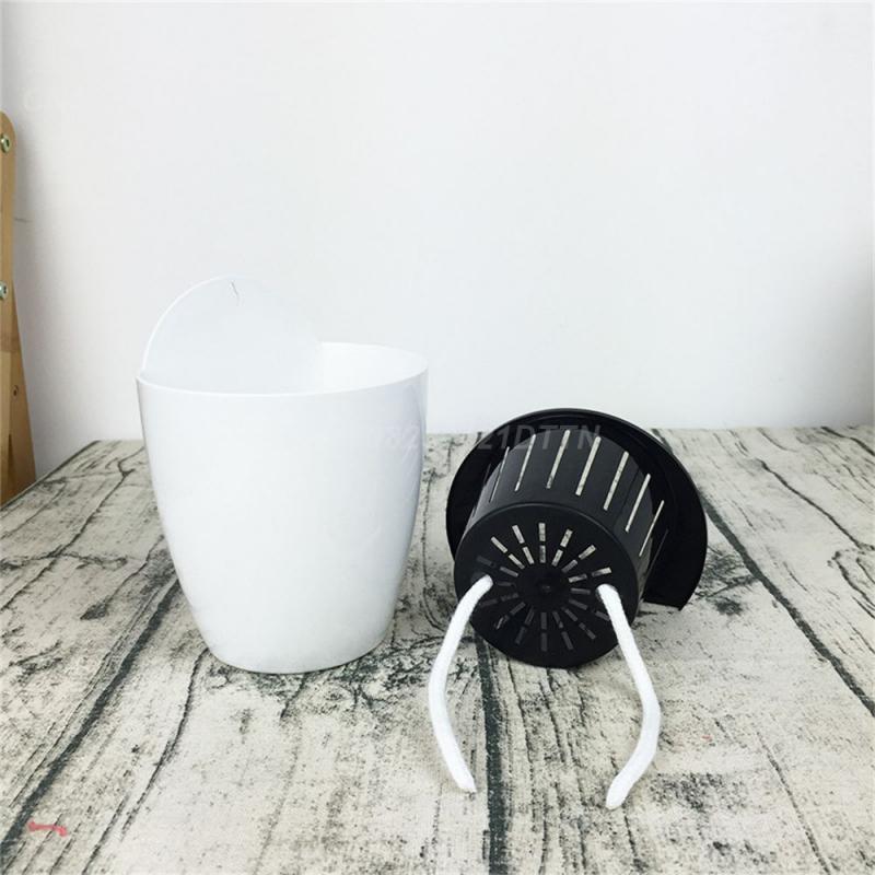 Ghiveci cu frânghie absorbantă de apă Agățat pe perete S/m/l Ghiveci cu udare automată pentru grădină Decorație pentru plante Ghiveci din plastic