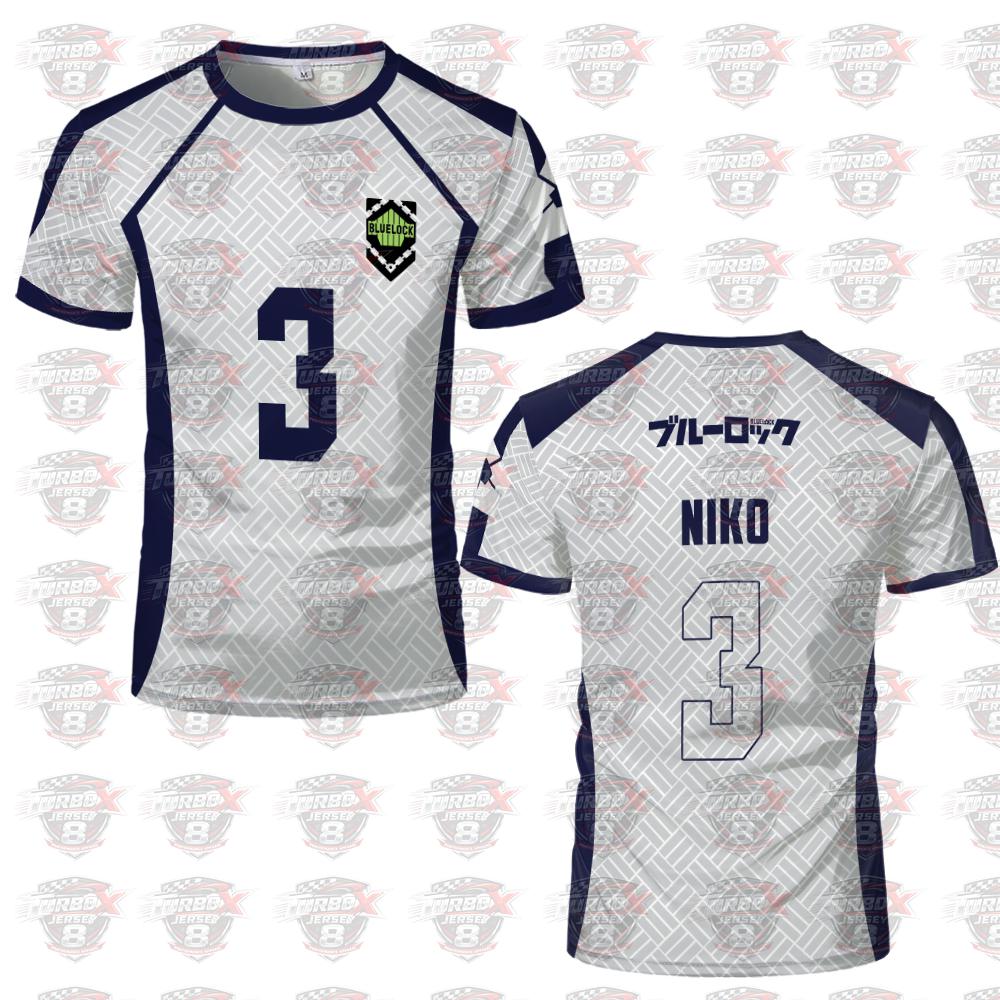 2026 Summer New Men's Blue Lock Anime Football Shirt T-shirt Women's Round Neck Sports Top Casual Short Sleeve T-shirt