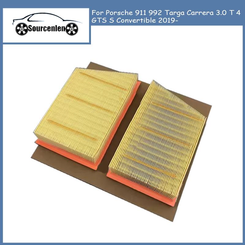 Nuovo 2pz Filtro Aria 992129620A 992129620 Per Porsche 911 992 Targa Carrera 3.0 T 4 GTS S Cabriolet -