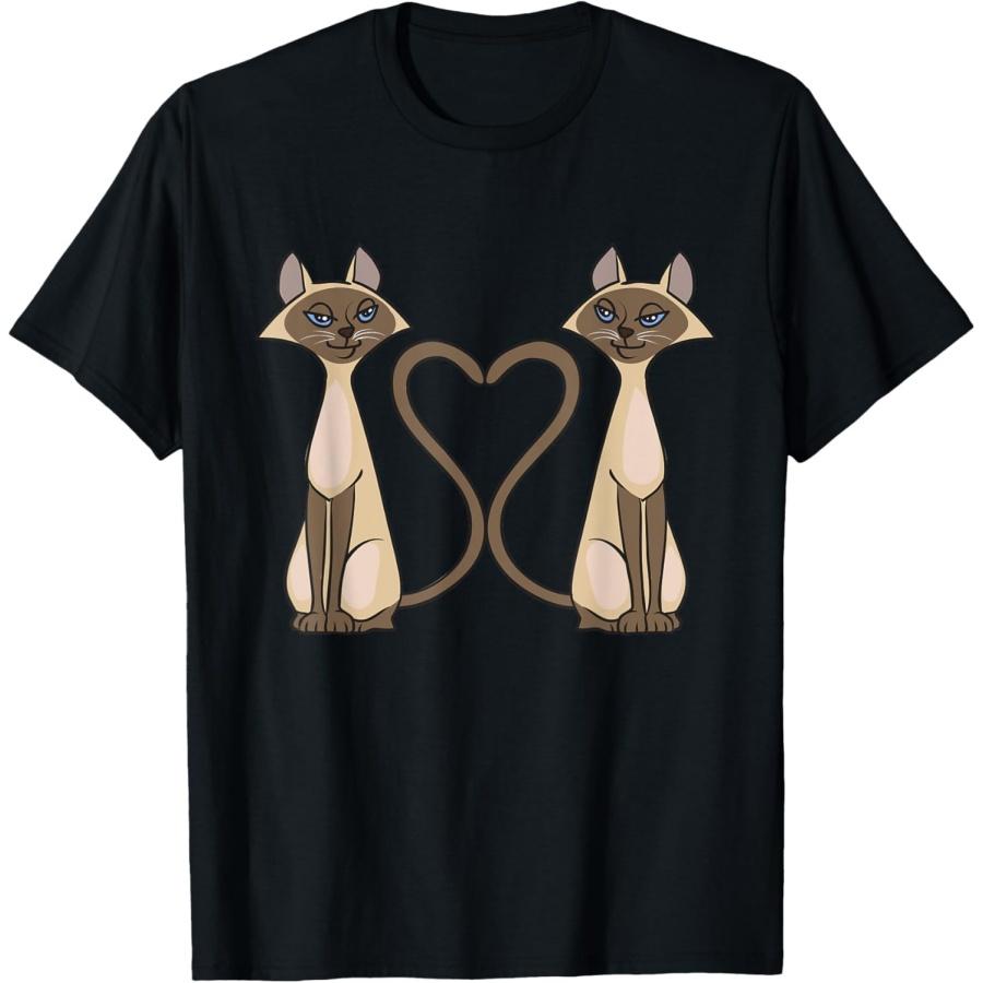 

Siamese Cat Two Cute Siamese Cats T-Shirt for Men Women Kids XXXXXL чорний