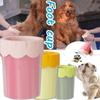 Reusable Dog Foot Washing Cup Mud Removal Dog Foot Dirt Removal Brush Pet Paw Cleaner  Outdoor