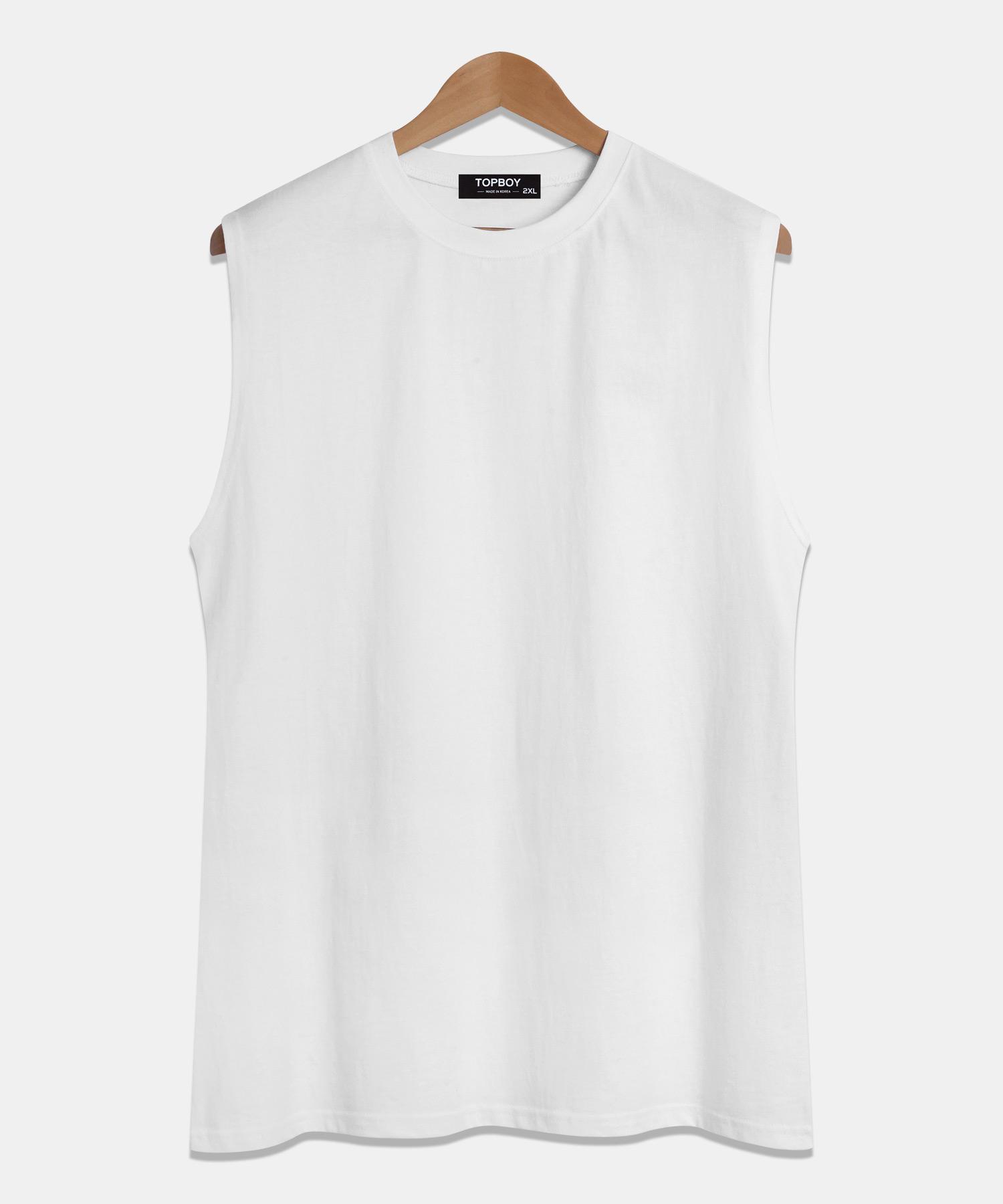 Top Boy Layered Oversized Sleeveless White White/Free