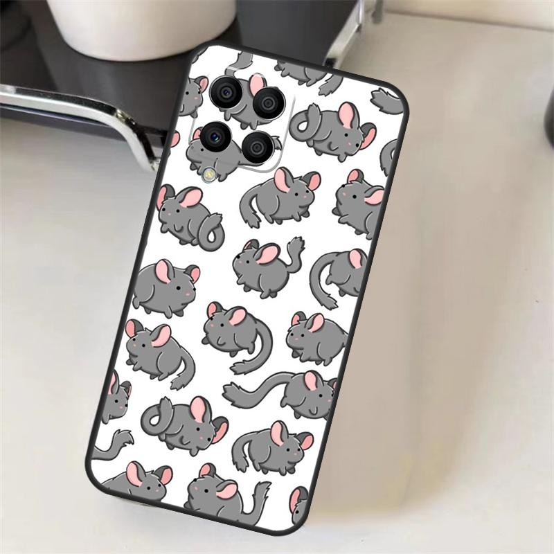 Cute Cartoon Chinchilla Case For Samsung Galaxy M15 M35 M55 M56 M36 M16 M06 M31 M13 M33 M53 M12 M32 M52 M14 M34 M54