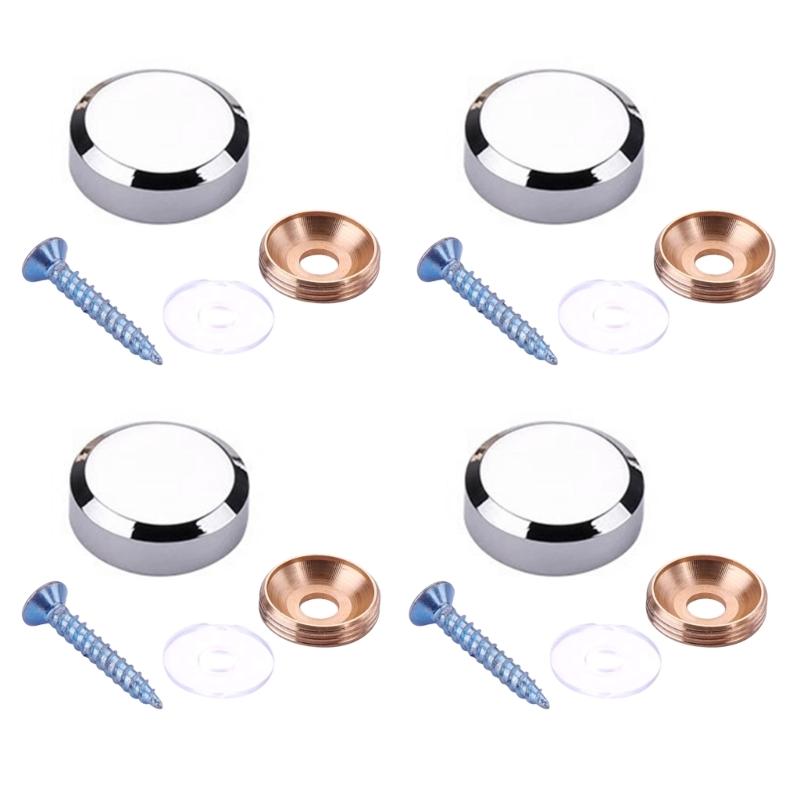 4Pcs Billboards Decoration Nails Glass Fasteners Fixing Nails Advertisement Nails Mirror Decorative Screws Fasteners