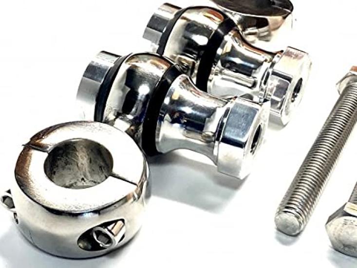 Harley Custom Parts Polierter Lenkererhöhungspfosten Lenkerklemme Typ 2 / Harley-Davidson