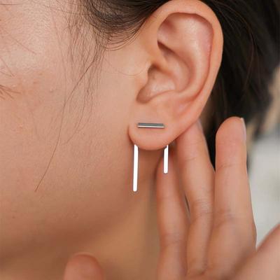 Fashion Metal Line Stud Earrings for Women Minimalist Gold Color Irregular Geometric Personality Earrings Party Jewelry Gifts
