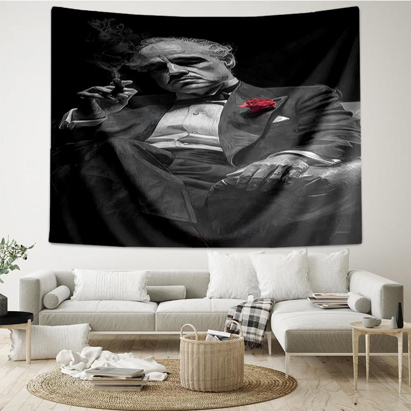 Godfather's Legacy Tapestry, Unique Design Tapestry, Wall Decor for Bedroom,Livingroom, Playroom,Heartwarming Fan Holiday Gifts